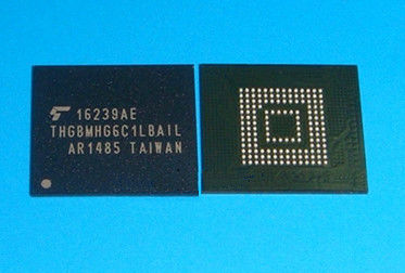 China THGBMHG6C1LBAIL  NAND 64gb Emmc Flash Memory  IC 64Gb ( 8G X 8 ) MMC 52MHz 153-WFBGA supplier