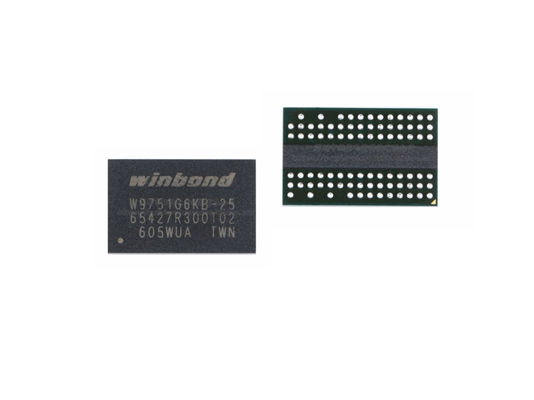 China W9751G6KB-25 IC DRAM PARALLEL Microchip Flash Memory 512Mb Industry 84WBGA 400MHz supplier