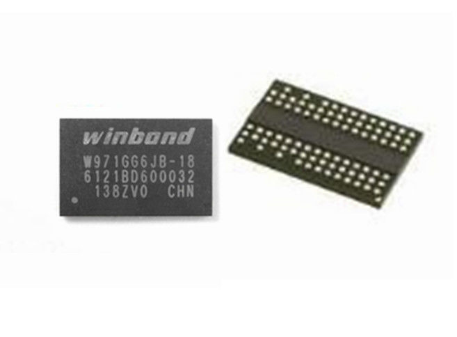 Low Power  Flash Memory Ic Chip 64Mx16  BGA84 W971GG6JB-18  IC SDRAM  DDR2